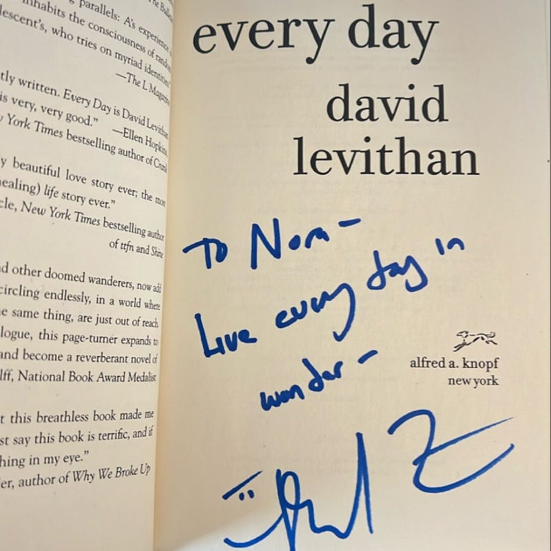 Every Day (Signed Copy)