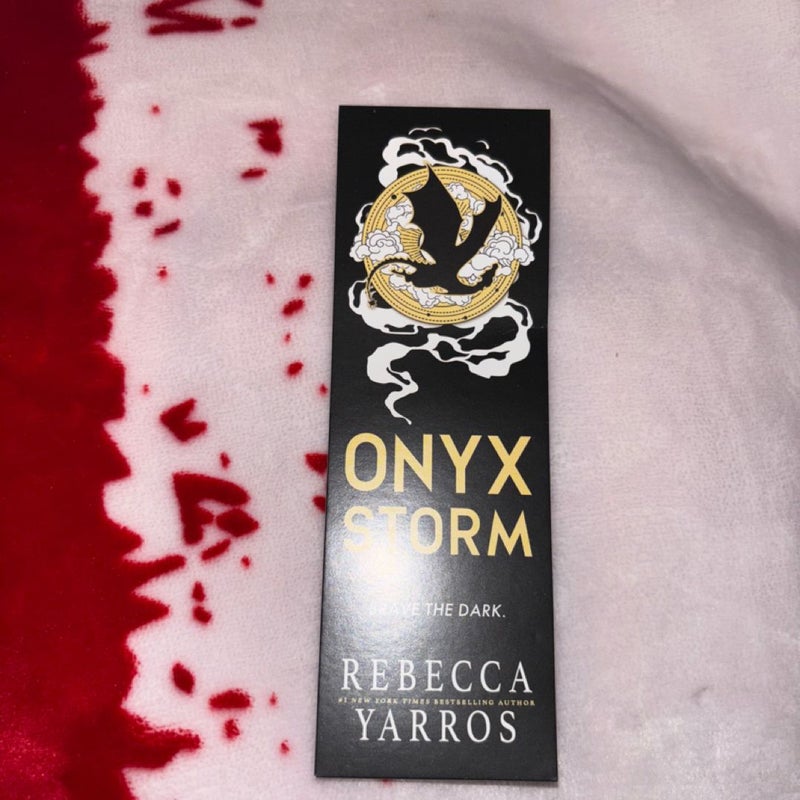 Onyx Storm Release Party Bookmark and Pin