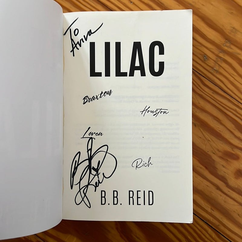 Lilac + bookmark (signed by author)