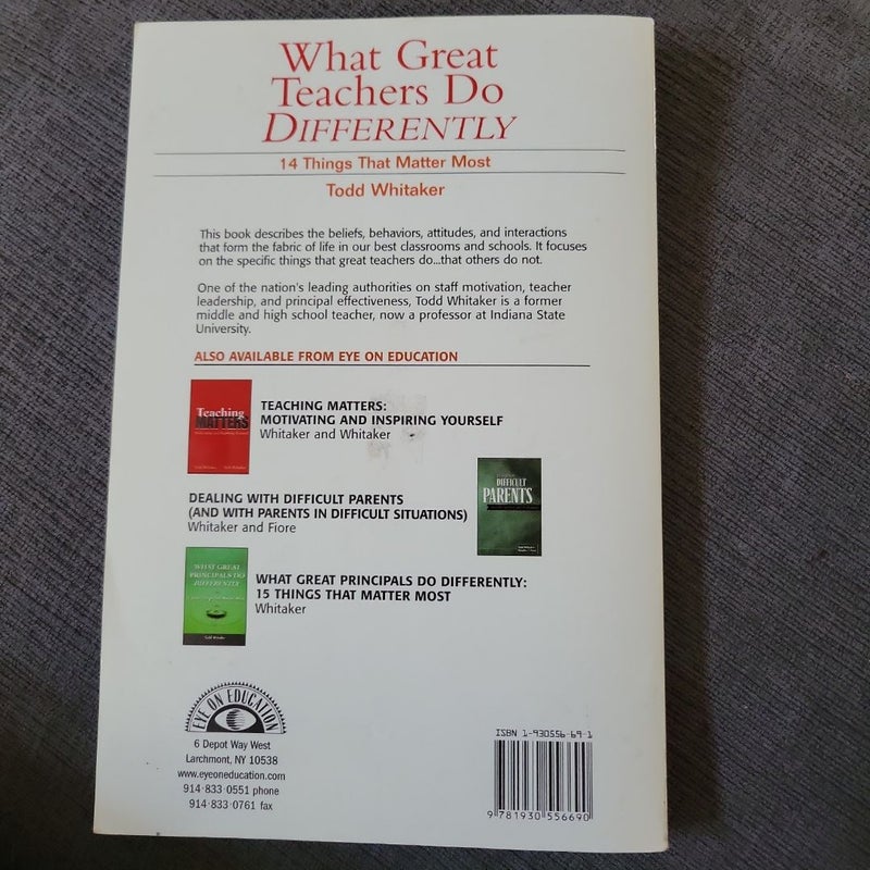 What Great Teachers Do Differently, 1st Edition