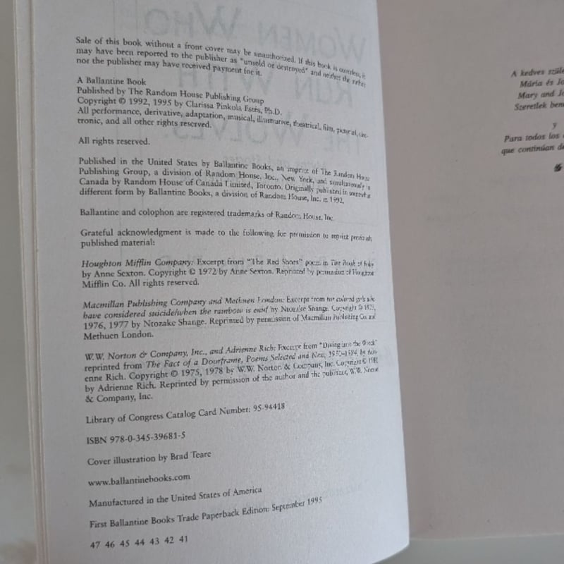 Women Who Run with the Wolves