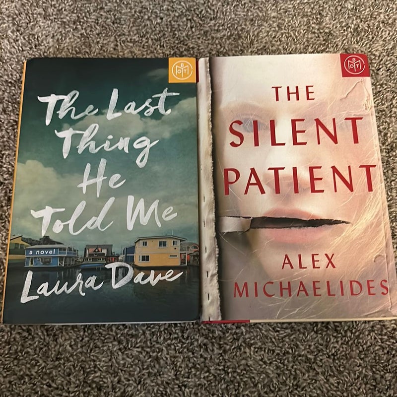 BOTM Thriller bundle: The Silent Patient/The Last Thing He Told Me