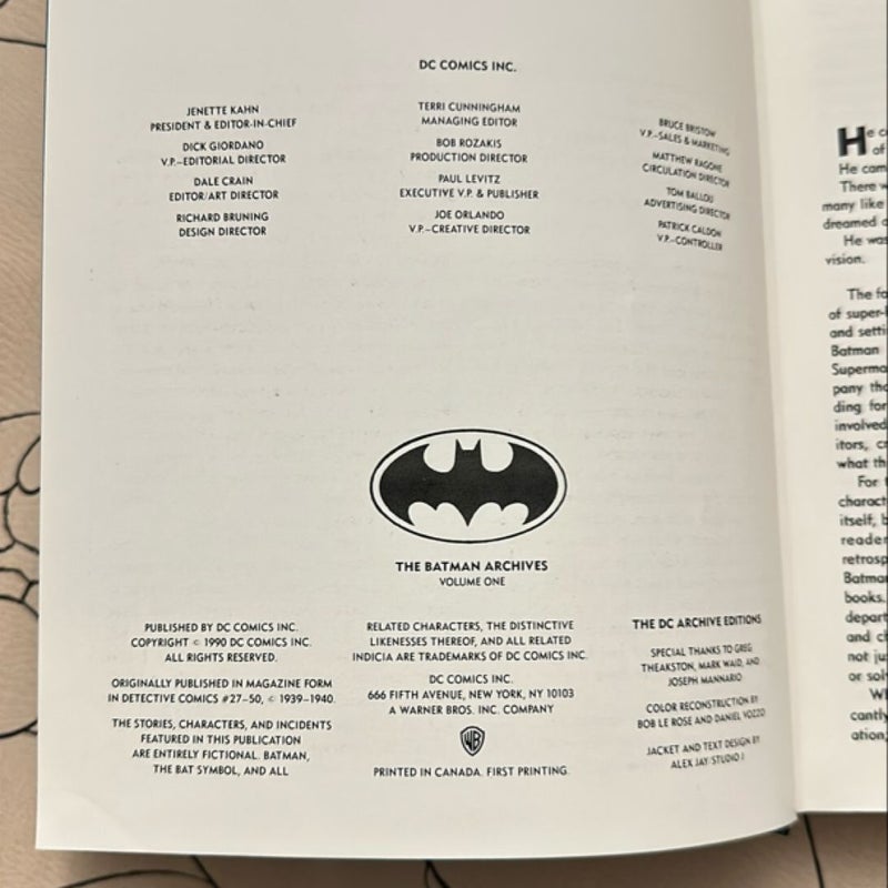 The Batman Archives