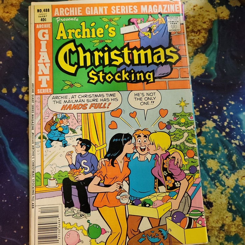 Archies Cristmas stocking and Friends