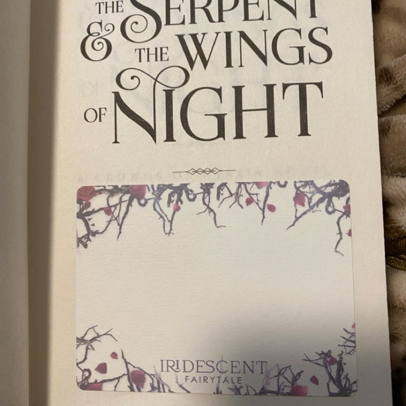 The Serpent and the Wings of Night by Carissa Broadbent (Iridescent Fairytale) NOT SIGNED 