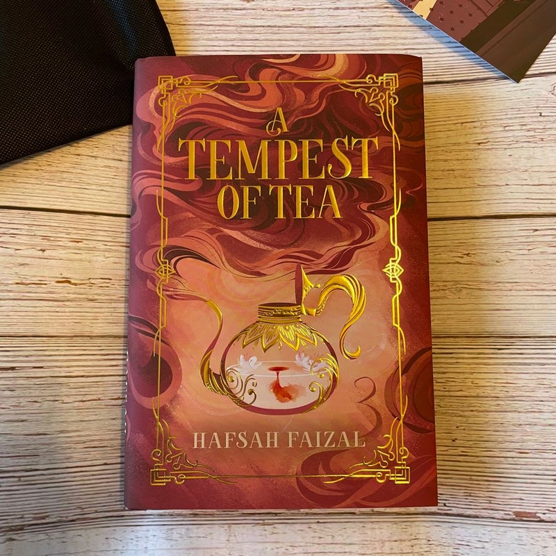 Fairyloot A Tempest of Tea by Hafsah Faizal Art by Rosiethorns88