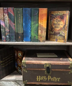 Harry Potter Books Set # 1-7 in Collectible Trunk-Like Toy Chest Box