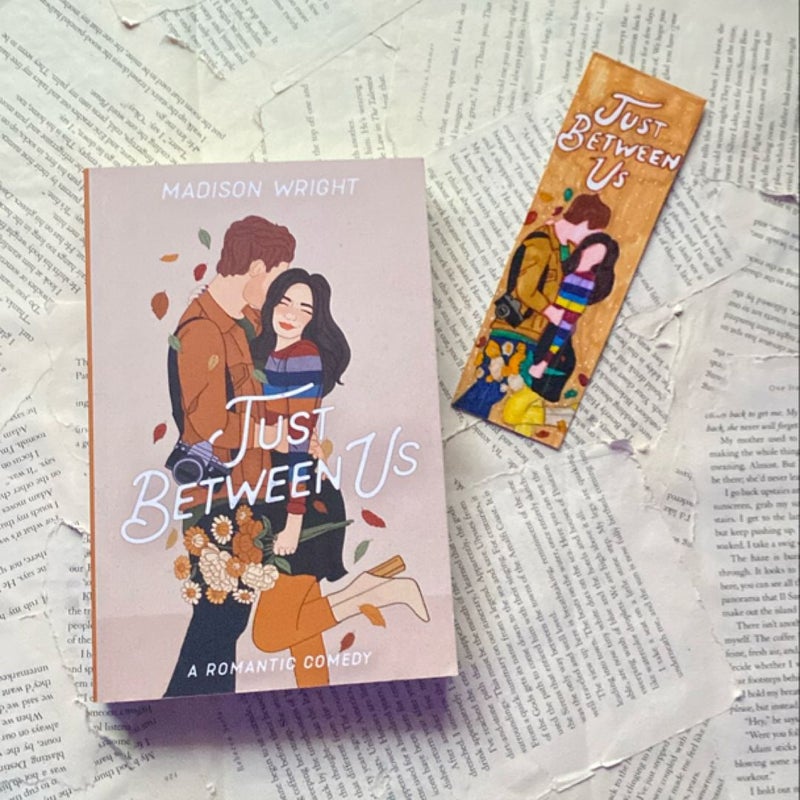 Just Between Us + handmade bookmark