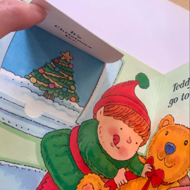 Christmas Teddy- Lift Flap Book