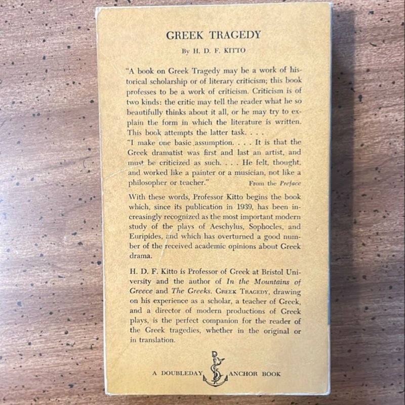 Greek Tragedy by H.D.F. Kitto, Paperback | Pangobooks