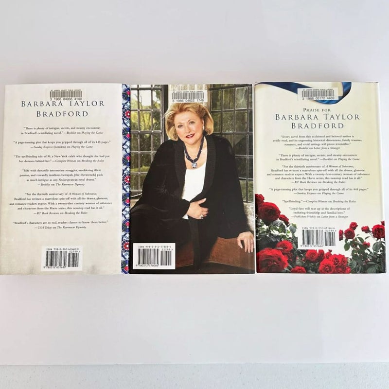 Barbara Taylor Bradford Book Bundle, 3 Books, Stand Alone Novels