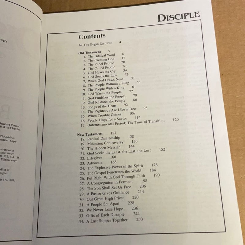 Becoming Disciples Through Bible Study