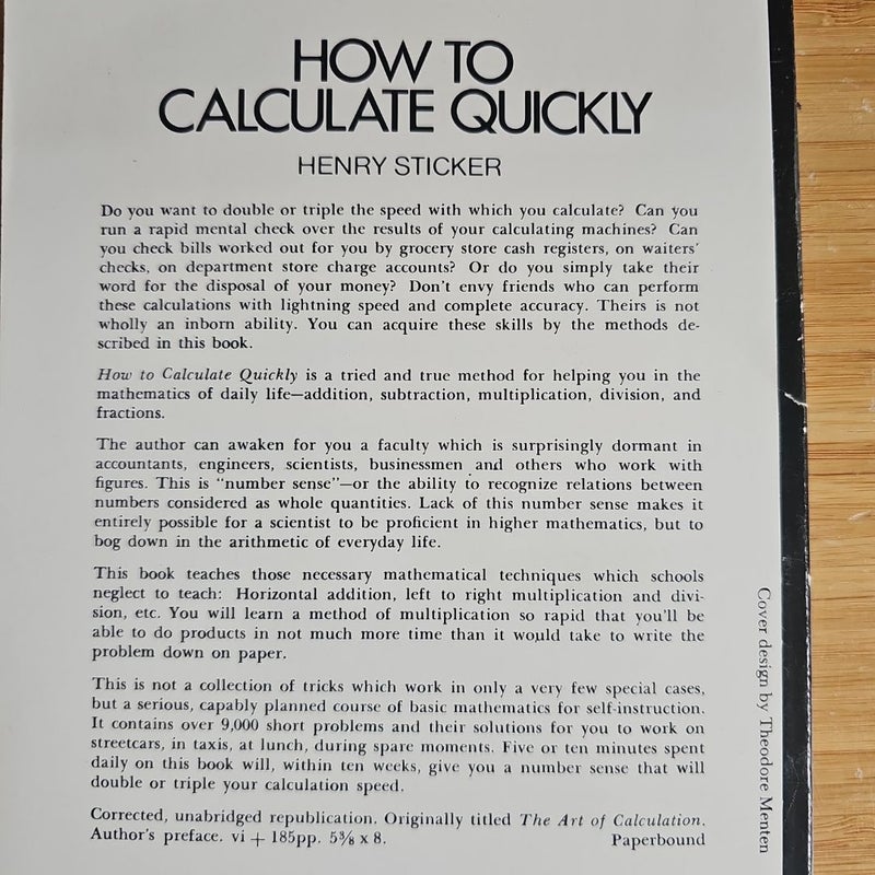 How to Calculate Quickly