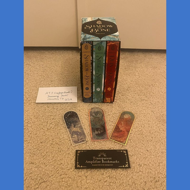 Shadow and Bone Trilogy + Owlcrate Amplifier Bookmarks