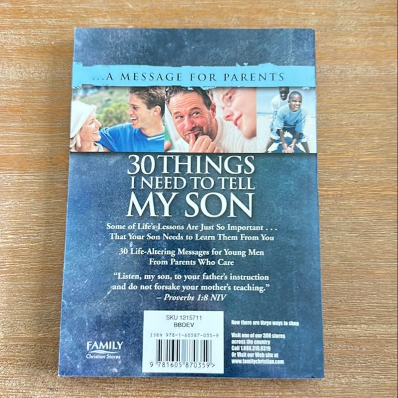 30 Things I Need to Tell My Son