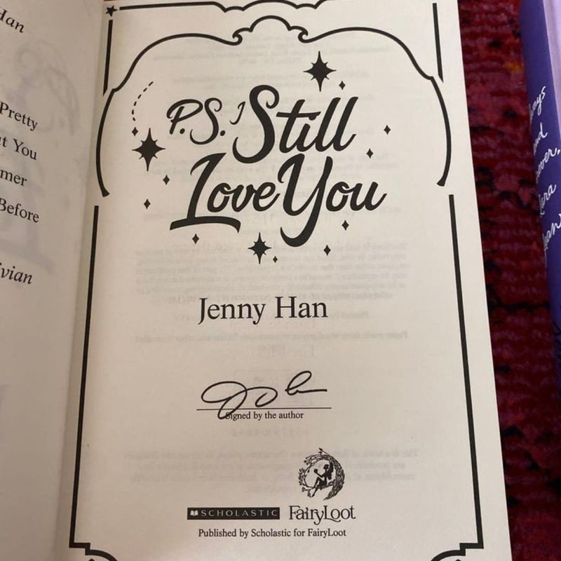 To All the Boys I’ve Loved Before Series Fairyloot Signed Special Edition Set