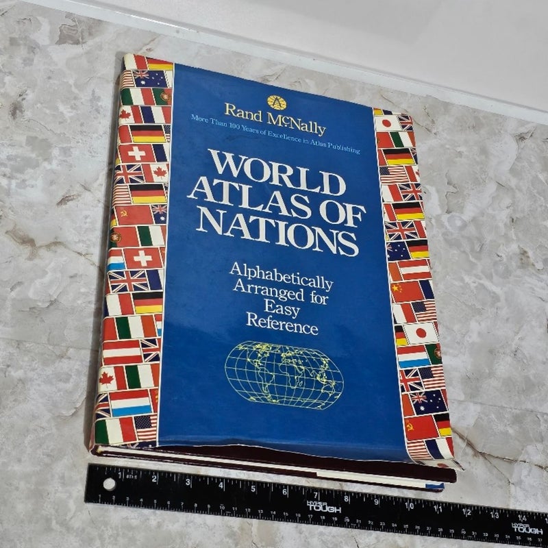 World Atlas of Nations Rand McNally Hardcover Great condition 