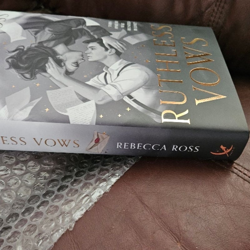 Signed Fairyloot Ruthless Vows Rebecca Ross Fantasy Adult Fiction Divine Rivals