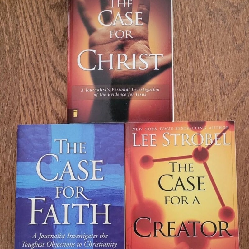 Book Lot of 3 Lee Strobel Case for books. Christ, Faith, Creator.