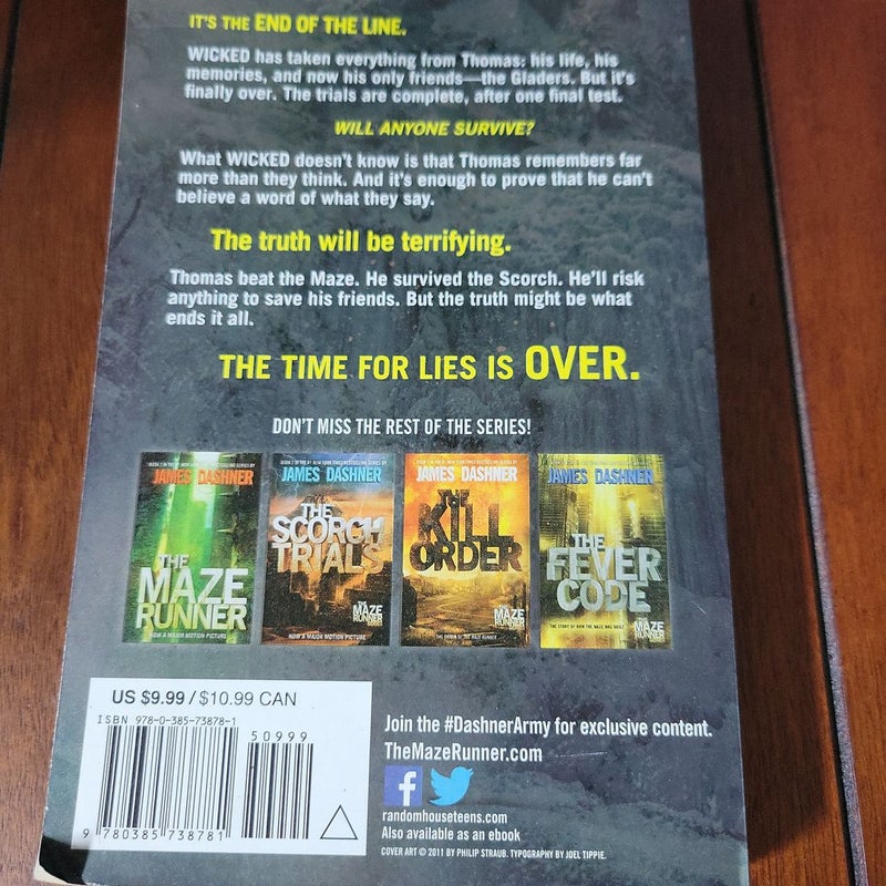 The Death Cure (Maze Runner, Book Three)