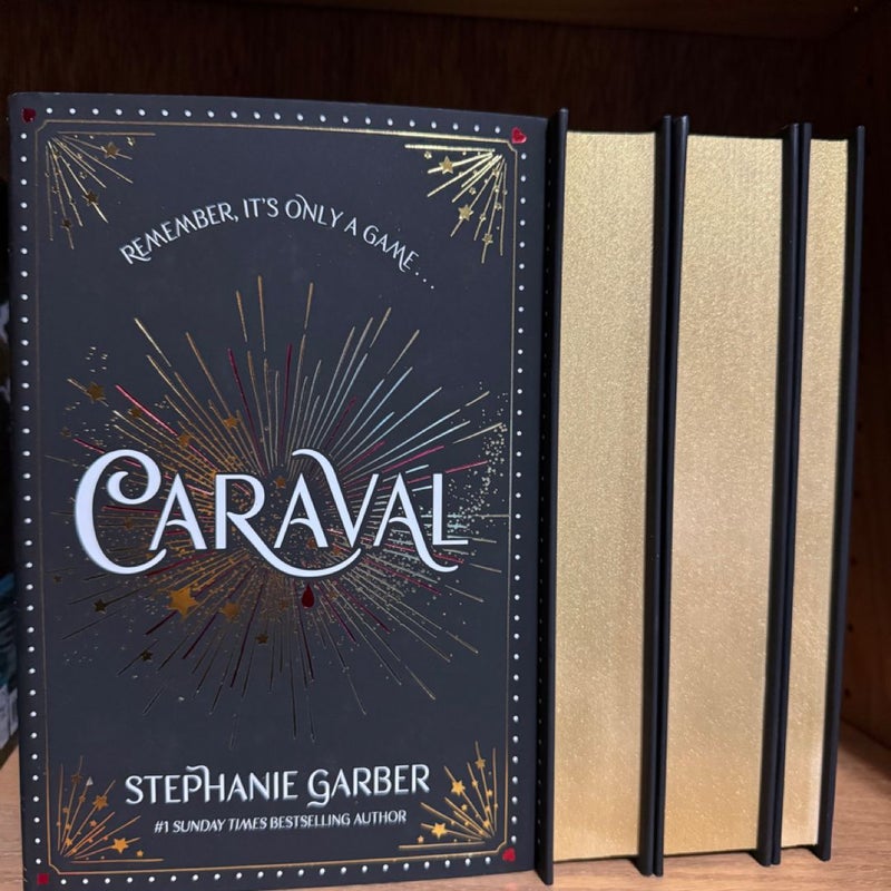 Caraval series UK editions w/ gold edges