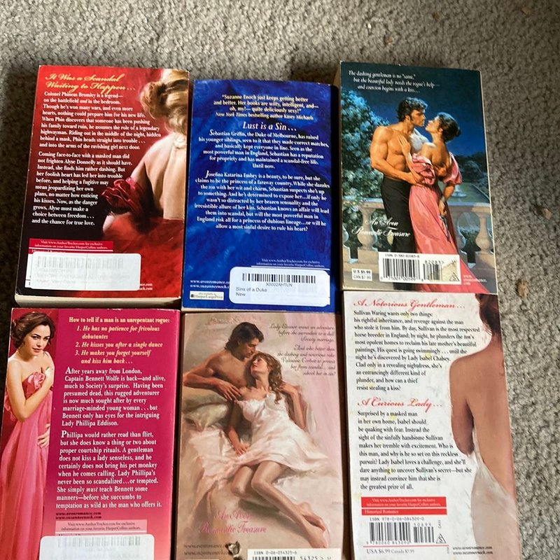 Suzanne Enoch bundle of 6 books