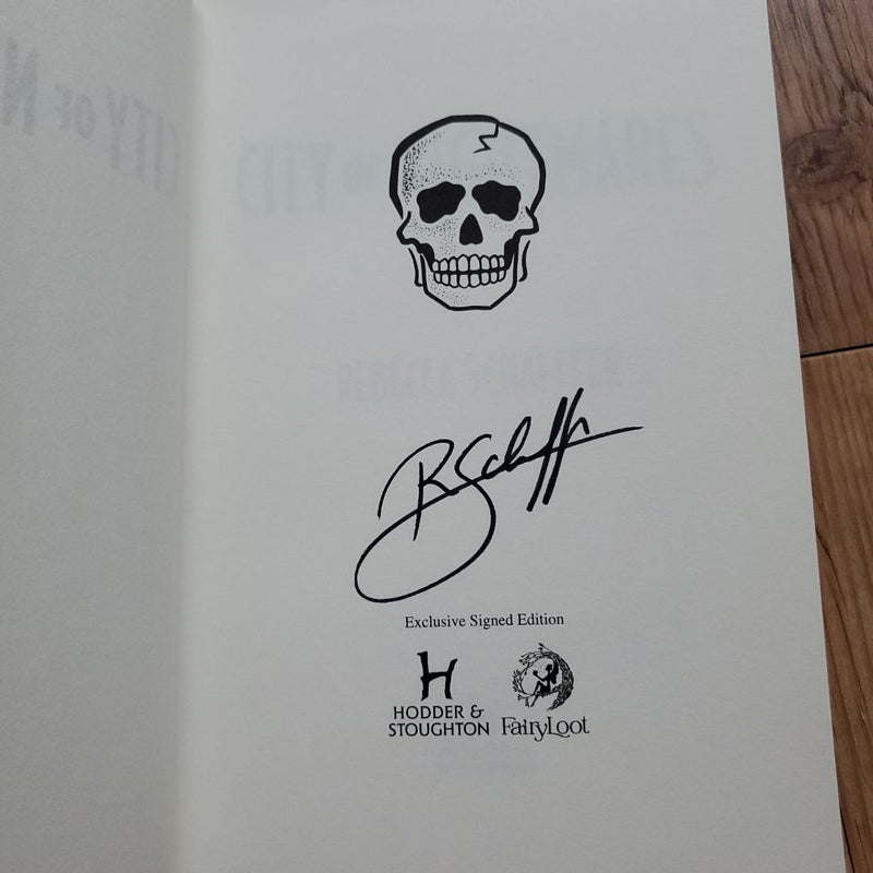 City of Nightmares - Fairyloot signed edition