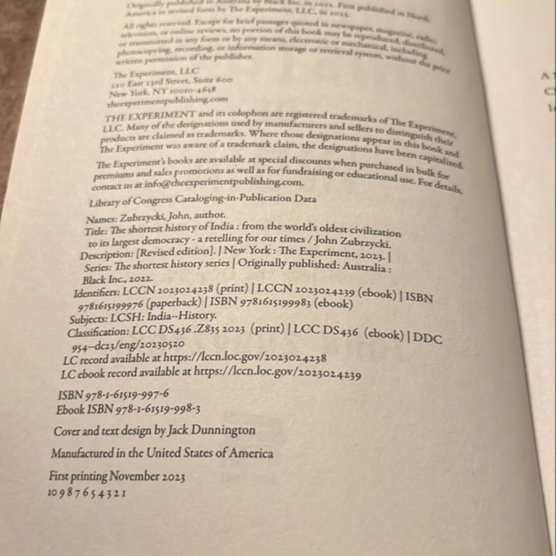 The Shortest History of India