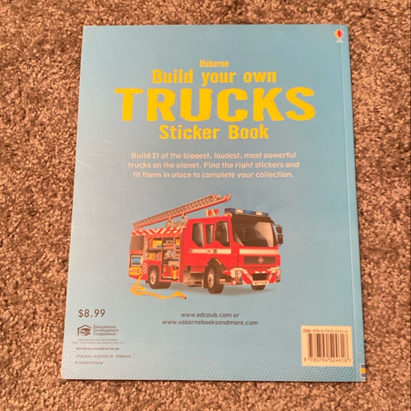 Build Your Own Trucks Sticker Book