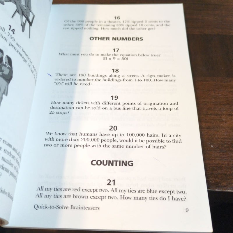 Quick-to-Solve Brainteasers