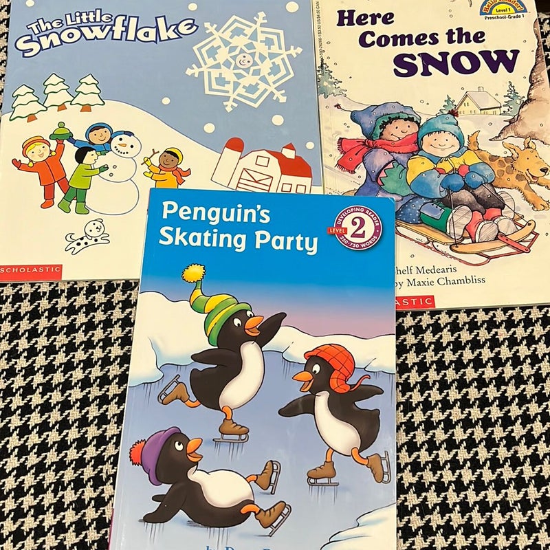 Winter bundle out of print: The Little Snowflake, Here Comes the Snow, Penguin’s Skating Party