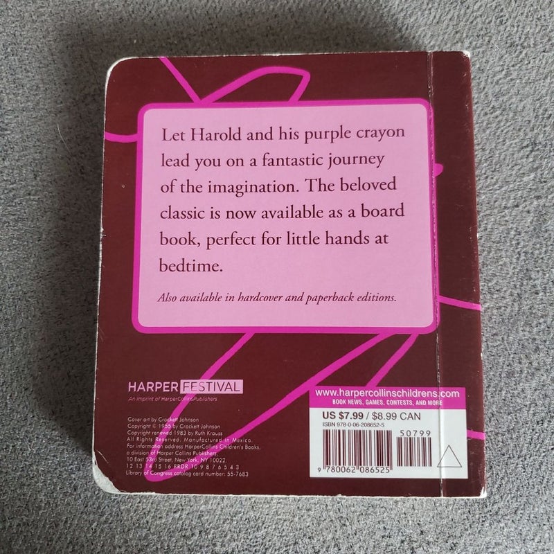 Harold and the Purple Crayon Board Book