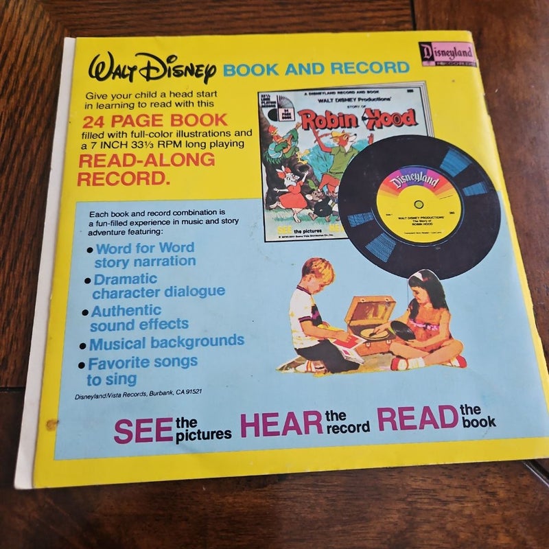 Walt Disney Bambi book with record tested