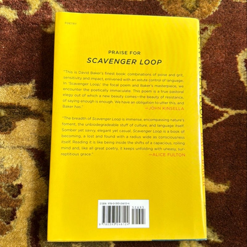 Scavenger Loop by David Baker, Hardcover | Pangobooks