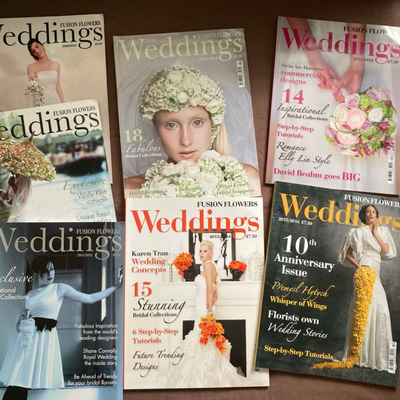 Fusion Flowers Weddings lot of 7