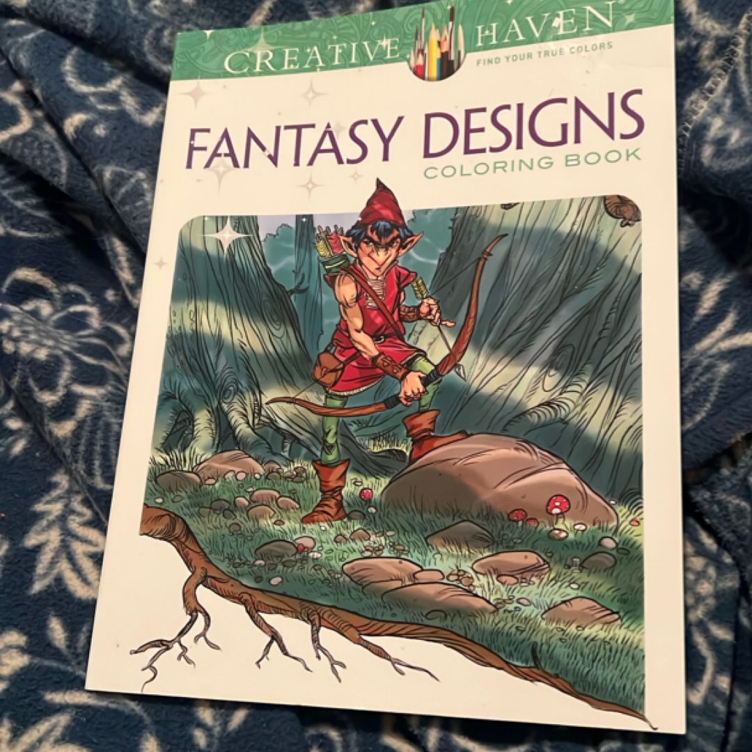 Creative Haven Fantasy Designs Coloring Book