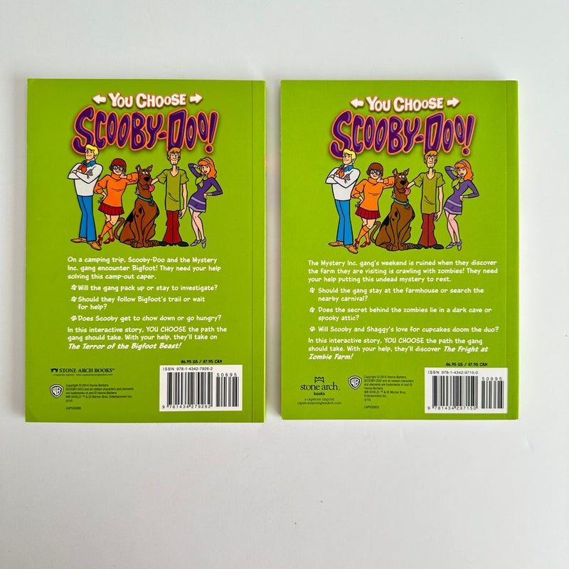Scooby-Doo You Choose book bundle, 2 Books