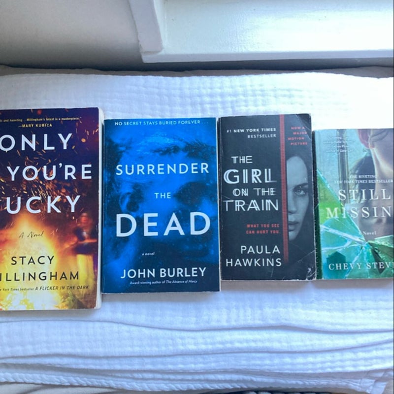 Thriller Bundle: Only If You're Lucky, Surrender the Dead, The Girl on the Train, Still Missing