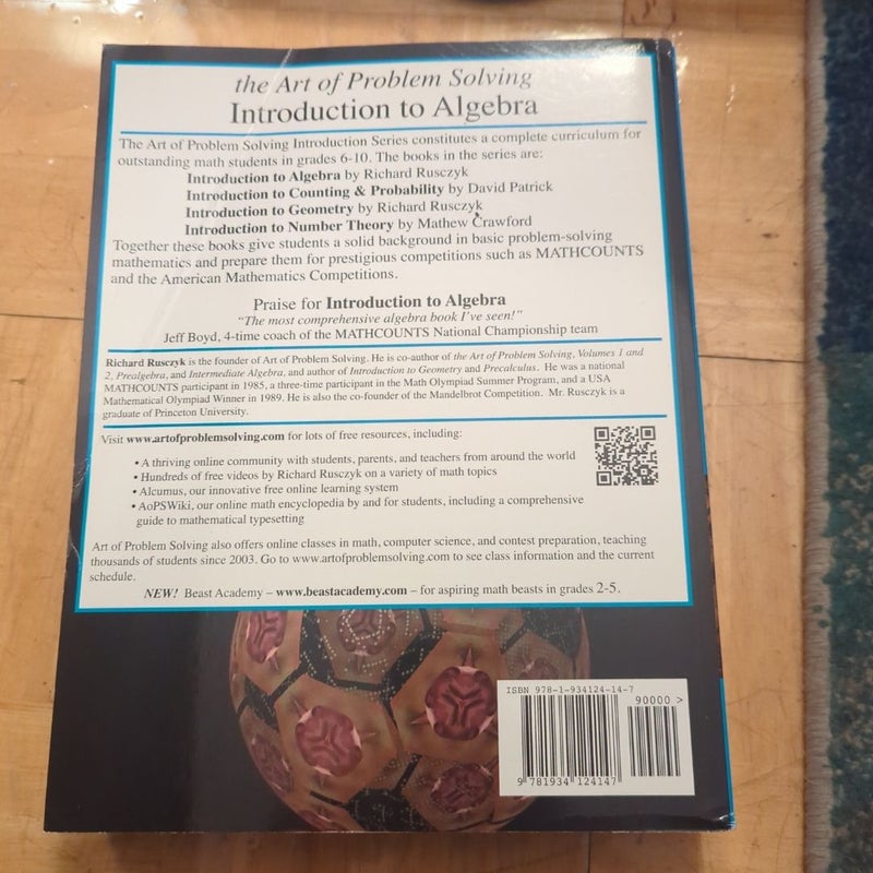 Introduction to Algebra w/ Solutions Manual