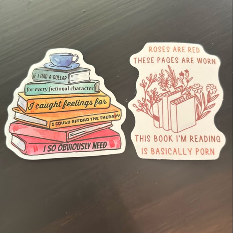 *Spicy* Bookish Stickers