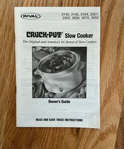 Rival crockpot owners guide 
