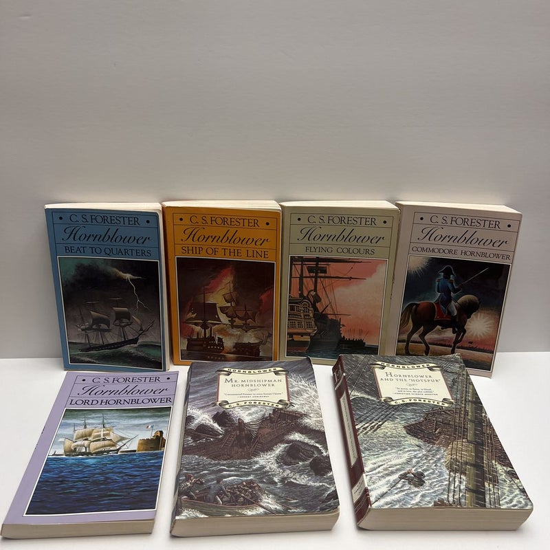 Hornblower Saga Series  (Books 1-6 & 10) Bundle 