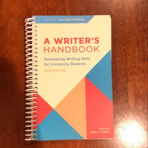 A Writer's Handbook - Fourth Edition with MLA 2021 Update