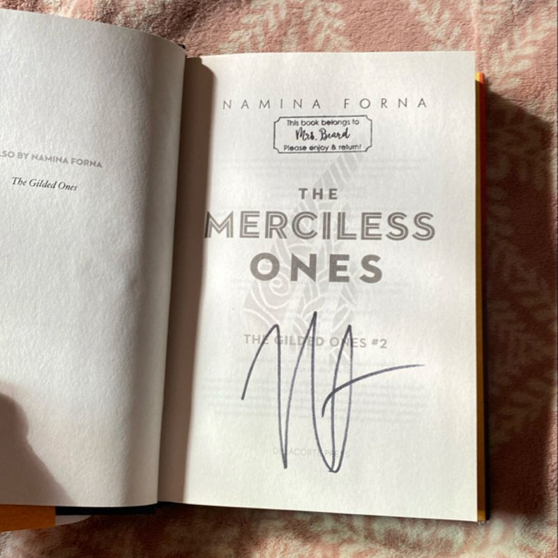 The Gilded Ones #2: the Merciless Ones SIGNED