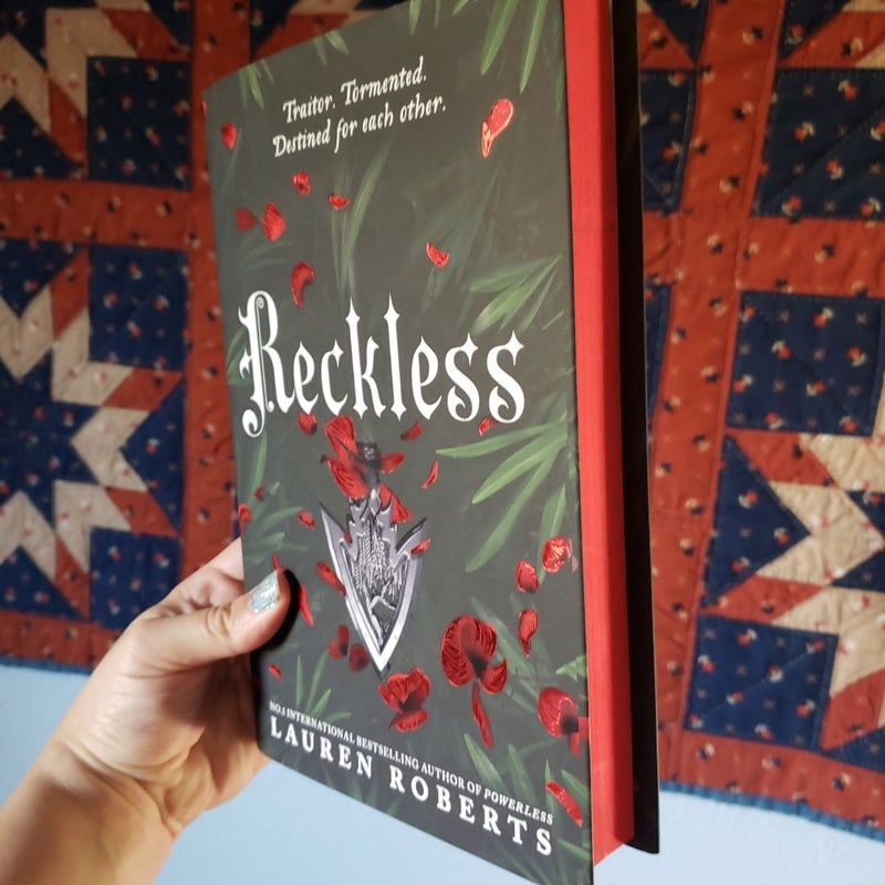 Powerless & Reckless Sprayed Edges. Beautiful. Lauren Roberts. 