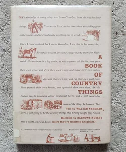 A Book of Country Things (3rd Printing, 1965)