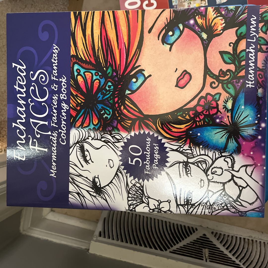 Enchanted Faces: Mermaids, Fairies and Fantasy Coloring Book