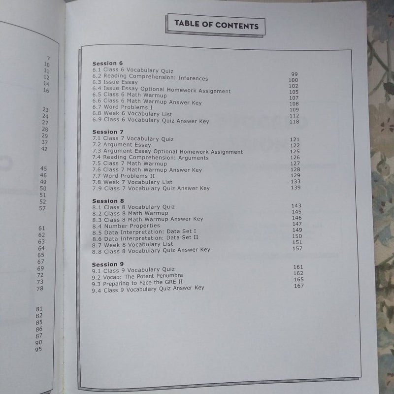 GRE Course Handout 