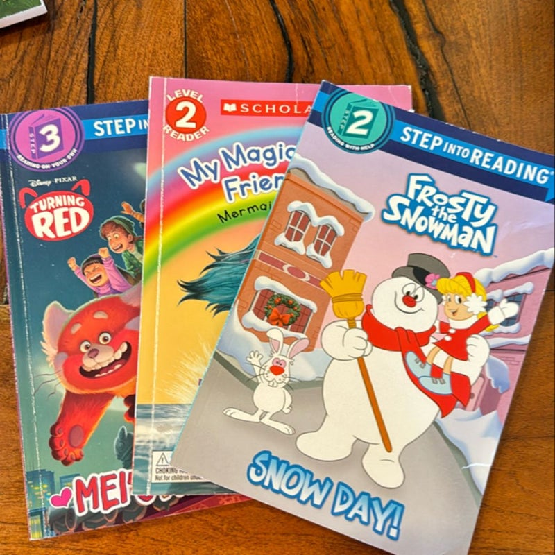 3 Leveled Readers: Frost the Snowman, Mermaid Song, Mei’s Wild Ride