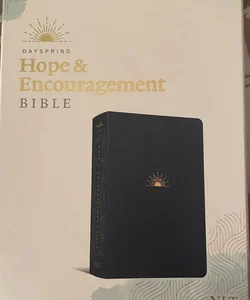 NLT DaySpring Hope and Encouragement Bible (LeatherLike, Navy Blue)